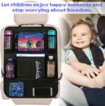 2 Pack Car Seat Organiser, Car Tidy Organiser Back Seat, Water Proof Oxford BackSeat Protector with 10" Ipad Tablet Holder, 9 Pockets for Books, Bottles, Black - Image 5