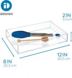 iDesign Clear Drawer Organizer, Plastic Tray for Makeup Storage on Bathroom Vanity, Dresser or Desk - Image 4