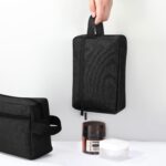 Paterr 16 Pcs Travel Toiletry Bag for Women Men Large Water Resistant Shaving Bag Hanging Cosmetic Bag with Handle and Divider Storage Travel Pouch Case (Black) - Image 7