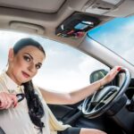 Da by Car Sun Visor Organizer, Multi-Pocket Visor Organizer Storage Pouch for Cars, SUVs & Trucks with Double Zippers, Elastic Bands & Glasses Clip - Organizes Essentials Keep Tidy (Black) - Image 7