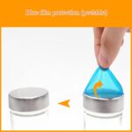 DOUBLE 2 C Revolving Spice Rack with 20 Jars, Rotating Spice Rack Organizer, Seasoning Organizer with Labels, Stainless Steel Spice Carousel for Kitchen Countertop, Cabinet - Image 9