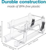 Polder Gravity Feed Can Dispenser, BPA-Free Plastic Beverage and Drink Dispenser, Holds Up to 10 Soda Cans, Ideal for Refrigerators and Countertops, Fridge Organizer, 14" x 5.3" x 6.1" - Image 3