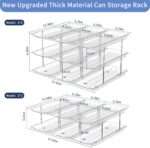 Can Organizer for Pantry Free Combination Can Dispenser, Clear Thickened 3-Tier Storage Rack for 36 Cans Suitable for Cabinet Pantry Fridge Countertop (3 * 3) - Image 3