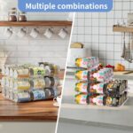 Can Organizer for Pantry Free Combination Can Dispenser, Clear Thickened 3-Tier Storage Rack for 36 Cans Suitable for Cabinet Pantry Fridge Countertop (3 * 3) - Image 7