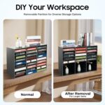 Literature Organizer 27 Slots Compartments Desktop File Sorter Mail Center Paper Storage Cabinet Home & Office Mailbox School Classroom Keepers - Image 6
