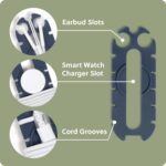 U Brands Oval Wired Ear Buds Cord Caterpillar Wrap, Set of 6 Cord Organizers for Apple Headphones Wired, Travel Essentials, Electronics Cable Management - Image 5