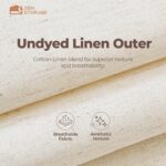 Cotton Linen Drawer Organizer for Baby Clothes, 12Pack Multi-Size Nursery Dresser Dividers for Clothes, Premium Foldable Storage Bins for Bedroom, Closet and Diaper Table, Beige - Image 3