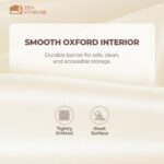 Cotton Linen Drawer Organizer for Baby Clothes, 12Pack Multi-Size Nursery Dresser Dividers for Clothes, Premium Foldable Storage Bins for Bedroom, Closet and Diaper Table, Beige - Image 4