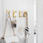 pickpiff Adhesive Wall Coat Hooks - Heavy Duty Stick-On Door Hanger, Metal Hook for Hanging Towel,Purse, Robe, Backpack, Jacket, Clothes - for Bathroom,Dorm, Closet, Kitchen - Gold, 4 Pack - Image 3