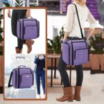 BAFASO Large Travel Toiletry Bag with 4 Removable Pouches, Multifunctional Makeup Bag Hair Bag for Toiletry and Makeup Supplies, Purple - Image 6