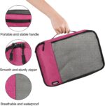 Packing Cubes for Travel Essentials,4 Set Packing Cubes for Suitcases,Lightweight Mesh Luggage Organizer Bag,Pink - Image 4