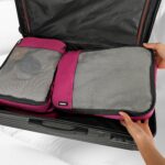 Packing Cubes for Travel Essentials,4 Set Packing Cubes for Suitcases,Lightweight Mesh Luggage Organizer Bag,Pink - Image 7