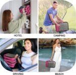 Packing Cubes for Travel Essentials,4 Set Packing Cubes for Suitcases,Lightweight Mesh Luggage Organizer Bag,Pink - Image 8