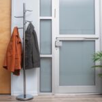 Mind Reader Freestanding Coat Rack, Multi-Hook Organizer for Office or Entryway, Metal, Silver - Image 3