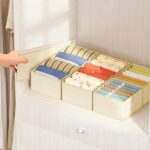DIMJ Drawer Organizer Clothes Storage - 16 Pack Baby Dresser Organizer for Nursery, Foldable Drawer Dividers for Bedroom Closet Organization, Fabric Storage Bins for Socks, Underwears, Bras - Image 6