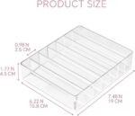 Makeup Organizer for Eyeshadow Palette and Lipstick Organizer, 7 Section Divided Makeup Palette Organizer for Vanity Drawer Countertop Modern Cosmetics Storage(7.48" x 6.22" x 1.77") - Image 3