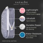 Extra Large Compression Packing Cubes for Checked Luggage, Lightweight Suitcase Organizers & Space Saver Bags - Travel Cubes for Packing - Travel Essentials - 2 Piece Set, X-Large - Grey Stripe - Image 5