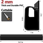 Under Desk Cable Management, 15.7 in Computer Cable Management Black, 6Pcs Self-Adhesive J Channel Wire Raceway, Computer Cord Hider for Home & Office, Kid & Pet Trip Prevention - Image 6