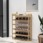 6-Tier Free Standing Shoe Racks, Bamboo Wood Shoe Rack for Entryway & Closet, Holds up to 24 Pairs of Shoes - Image 3