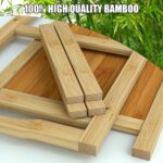 6-Tier Free Standing Shoe Racks, Bamboo Wood Shoe Rack for Entryway & Closet, Holds up to 24 Pairs of Shoes - Image 5