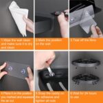 Adhesive Corner Shower Caddy with Hooks,Bathroom Shower Organizer, No Drilling Rust Proof Aluminum Shower Shelf for Inside Shower 2 Pack (Black) - Image 7