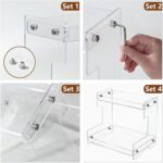 Bathroom Counter Organizer Countertop 2 Tier Storage Acrylic Corner Makeup Organizer for Perfume Stand, Vanity Holder, Dresser Tray, Spice Rack, Skincare, Coffee Bar, Room Decor (Clear) - Image 5