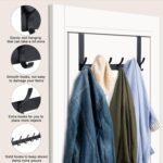 BOOMIBOO Over The Door Hooks, Sturdy Door Hanger, Towel Rack Towel Hooks for Bathroom 12 Hooks Large Over The Door for Bathroom, Bedroom，Kitchen - Image 4