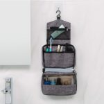 Travel toilet bag is used to store toiletries, with a large capacity storage hanging toilet bag (Gray) - Image 3