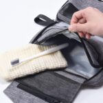 Travel toilet bag is used to store toiletries, with a large capacity storage hanging toilet bag (Gray) - Image 5