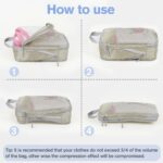 Packing Cubes for Travel Compression,Travel Packing Cubes,Mesh Luggage Suitcase Organiser Bags,Ultra-thin Compression Bags,Luggage Organizers for Suitcase Carry On （ Beige,7 Set） - Image 5