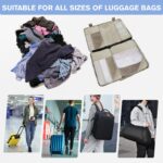 Packing Cubes for Travel Compression,Travel Packing Cubes,Mesh Luggage Suitcase Organiser Bags,Ultra-thin Compression Bags,Luggage Organizers for Suitcase Carry On （ Beige,7 Set） - Image 8