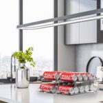 Simple Houseware 2-Pack Auto-Rolling Beverage Can Organizer for Fridge, Clear Front-Loading Soda Dispenser with Smooth Glide Design, Space-Saving Refrigerator Storage Bins - Image 8