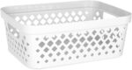 Glad Plastic Storage Basket Set, Value Pack of 6 | Open Storage Bins for Shelves, Bathroom, Pantry, Closet | Nesting Organizer Boxes with Handles, 2 Gallon, White - Image 3