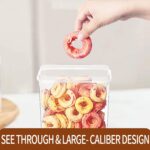 PRAKI Airtight Food Storage Containers with Lids, 12PCS Plastic Kitchen Storage Containers for Pantry Organizers and Storage - Cereal, Rice, Flour and Sugar Containers with Labels & Marker - Image 4