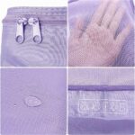Packing cubes for Travel Luggage Organizer Bags 6 Set Packing Cubes for Suitcases Travel Essentials for Carry on Mesh Suitcase Organizer with Shoe Bag (purple) - Image 3