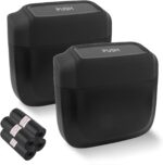 2PCS Car Trash Can with Lid + 60PCS Garbage Bags,Mini Trash Can Interior Accessories for Door/Seat/Center Console/Home/Office,Multifunctional Car Organizers and Storage (Black) - Image 2