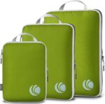Cipway Compression Packing Cubes, Ultralight Luggage Organizer Bags, Travel Essentials for Carry on Suitcase (3 Piece,Green) - Image 2