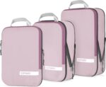 Cipway Compression Packing Cubes for Travel Ultralight Expandable Packing Organizers for Carry on Luggage (Mauve Pink 3 Set) - Image 2
