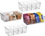 ClearSpace Pantry Organization and Storage Bins with Removable Dividers & Lids – Perfect Pantry Organizers or Kitchen Organization – Refrigerator Organizer Bins, Cabinet Organizers, 4 Pack - Image 2