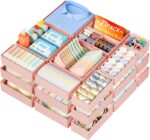 DIMJ Drawer Organizer Clothes Storage - 21 Pack Baby Dresser Organizer for Nursery Closet Organization, Fabric Drawer Organizer Bins for Underwears Socks Bras, Foldable Storage Dividers for Bedroom - Image 2