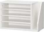 HOOBRO Mail Sorter, Literature Organizer with Adjustable Shelves, Paper Organizer for Office, Home, Wood Countertop File Holders, Mails, Magazines, White WT41WF01 - Image 2