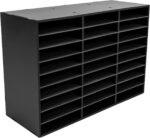 Literature Organizer 27 Slots Compartments Desktop File Sorter Mail Center Paper Storage Cabinet Home & Office Mailbox School Classroom Keepers - Image 2