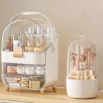 Makeup Organizer, Skincare Holder Bathroom Counter Organizer, Storage Box Cosmetic Display Cases, Teen Girl Gifts Trendy Stuff Make up Organizers for Vanity, Dresser, Countertop (Rose Gold) - Image 2