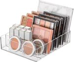 Makeup Organizer for Eyeshadow Palette and Lipstick Organizer, 7 Section Divided Makeup Palette Organizer for Vanity Drawer Countertop Modern Cosmetics Storage(7.48" x 6.22" x 1.77") - Image 2