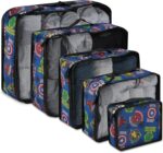 Marvel Comics 5-Piece Packing Cube Set - Spiderman, Ironman, Captain America - 5 Piece Packing Cubes Compression Travel Essential Accessories - Luggage Suitcase Organizer Set - For Kids, Adults - Image 2