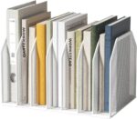 Metal 7 Section File Folder Organizer for Desk | Vertical Office File Holder | Heavy-Duty Mesh Document Sorter for Books, Binders, Laptops | Desk Organizer,7 Sections White - Image 2