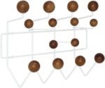 Modway Gumball Mid-Century Wall-Mounted Coat Rack in Caramel - Image 2