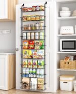 Over The Door Pantry Organizer Spice Rack: 9-Tier Metal Pantry Door Organizer - Pantry Organizers and Storage - over the Door Organizer Back of Door Spice Rack - Image 2