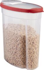 Rubbermaid Flex and Seal Cereal Keeper, 1.5 Gallon, BPA-Free, Clear with Red Lid, Airtight - Image 2