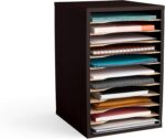 Safco Products Vertical Desktop Sorter, 11 Compartment, Black - Image 2